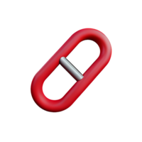 chain 3d rendering icon illustration png