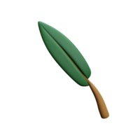 palm leaf 3d rendering icon illustration png