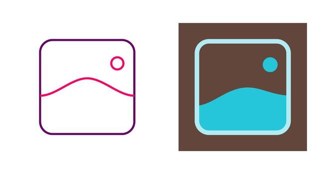 icono de vector de galería