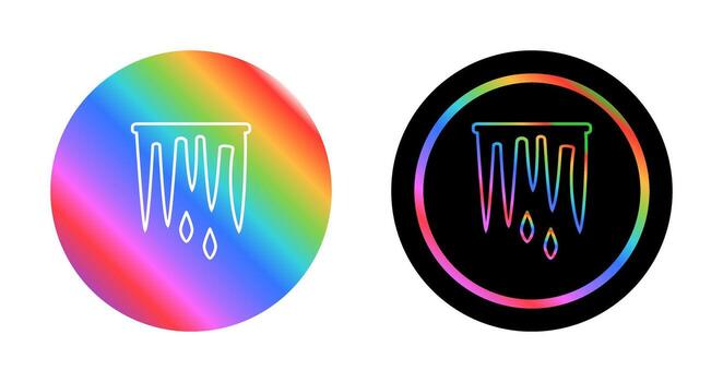 icono de vector de carámbano