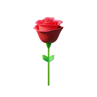 Rosa 3d icono ilustración png