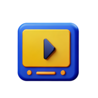 music player 3d rendering icon illustration png