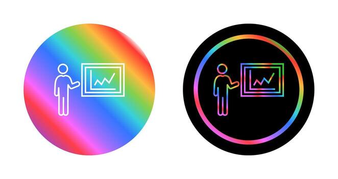 icono de vector de presentación