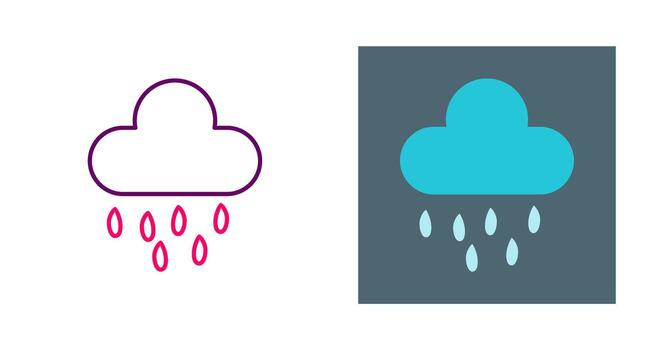 Rain Cloud Vector Icon