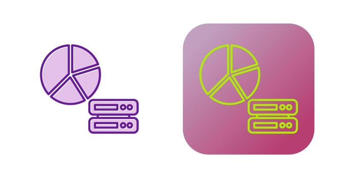 icono de vector de análisis de datos