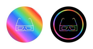 3D glasses Vector Icon