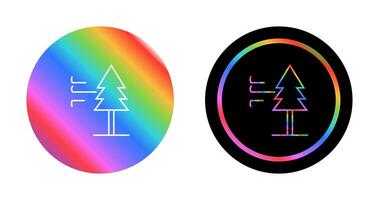 Tree with Wind Vector Icon