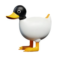 duck 3d rendering icon illustration png