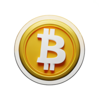 Bitcoin 3d Rendern Symbol Illustration png