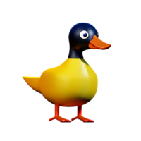 duck 3d rendering icon illustration png