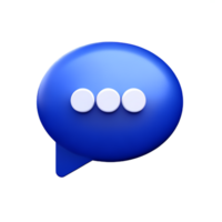 chat 3d rendering icon illustration png