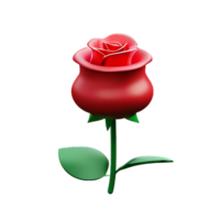 Rosa 3d icono ilustración png