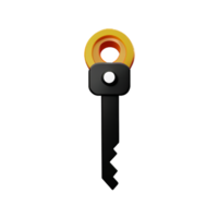 key 3d rendering icon illustration png