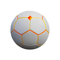 soccer ball 3d rendering icon illustration png