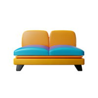 Sofa 3d Rendern Symbol Illustration png