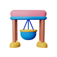 baby shower 3d rendering icon illustration png