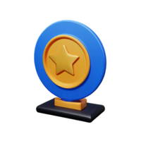 premio 3d representación icono ilustración png