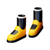 Shoes 3d rendering icon illustration png