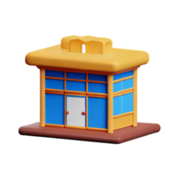 restaurant 3d renderen icoon illustratie png