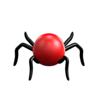 spider 3d rendering icon illustration png