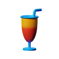 boisson 3d le rendu icône illustration png