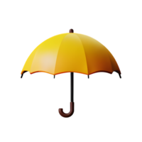 umbrella 3d rendering icon illustration png