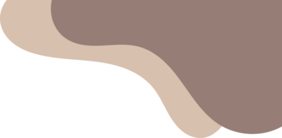 beige wavy corner. fluid corner illustration suitable for background, layout, banner. png