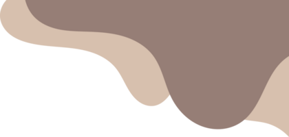 beige wavy corner. fluid corner illustration suitable for background, layout, banner. png