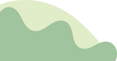 sage wavy corner. fluid corner illustration suitable for background, layout, banner. png