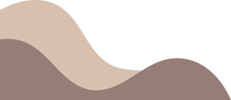 beige wavy corner. fluid corner illustration suitable for background, layout, banner. png