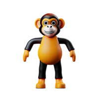 macaco 3d Renderização ícone ilustração png