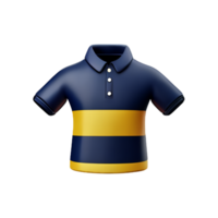 polo shirt 3d rendering icon illustration png