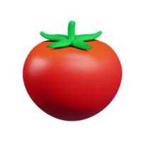 tomato 3d rendering icon illustration png