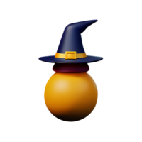 witch 3d rendering icon illustration png