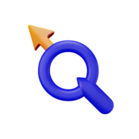 curved arrow 3d rendering icon illustration png