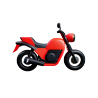 motorcykel 3d tolkning ikon illustration png