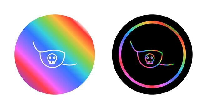 icono de vector de parche en el ojo