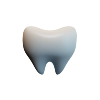 dentes 3d Renderização ícone ilustração png