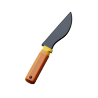 cuchillo 3d representación icono ilustración png