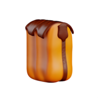 bread 3d rendering icon illustration png