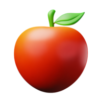 peach 3d rendering icon illustration png