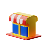 restaurant 3d rendering icon illustration png