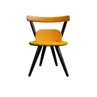 chair 3d rendering icon illustration png