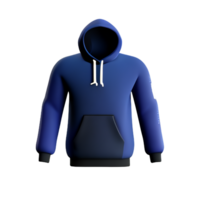 sweat à capuche 3d le rendu icône illustration png