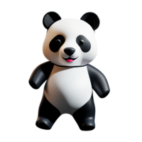 panda 3d rendering icon illustration png