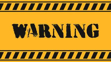 4k Animation, Footage, Video of Warning Sign, Attention, Warn. Perfect for warning video content, caution content, etc.