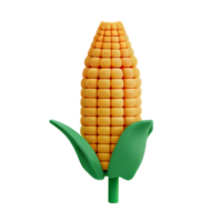 corn 3d rendering icon illustration png