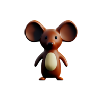 mouse 3d rendering icon illustration png