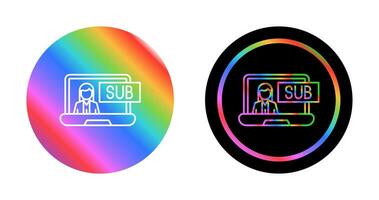 Subscriber Model Vector Icon