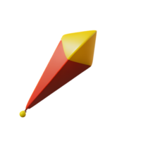 kite 3d rendering icon illustration png